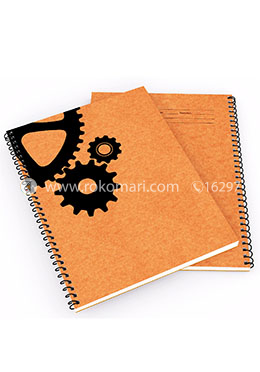 Gear - Spiral Notebook [200 Page] [Brown Cover] image