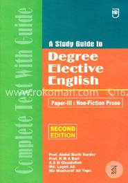 A Study Gide to Degree Elective English- III image