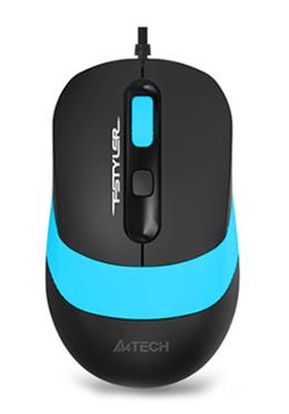A4Tech FM10 Fstyler Wired Optical Mouse Black Blue image