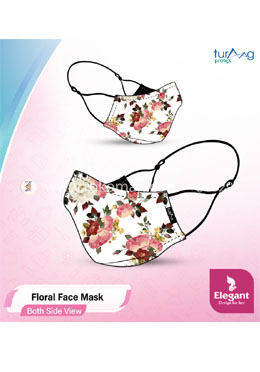 Turaag Protex Women Floral Face mask - 1 Pcs (Washable and reusable up to 25 times) image