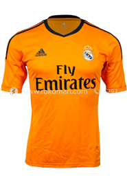 Real Madrid Home Club Jersey : Very Exclusive Half Sleeve Only Jersey (Orange Color) image