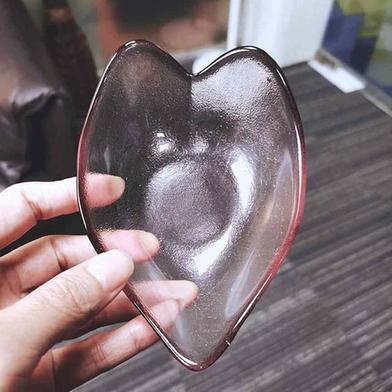 Jadroo Heart Shape Glass Serving Bowl image