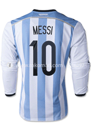 Argentina MESSI 10 Home Jersey : Very Exclusive Full Sleeve Jersey With Short Pant image