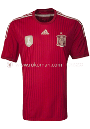 Spain Home Jersey : Very Exclusive Half Sleeve Only Jersey image