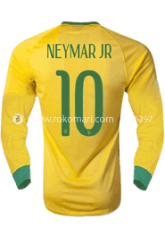 Brazil NEYMAR JR 10 Home Jersey : Very Exclusive Full Sleeve Jersey With Short Pant image