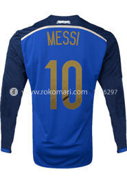 Argentina MESSI 10 Away Jersey : Very Exclusive Full Sleeve Jersey With Short Pant image