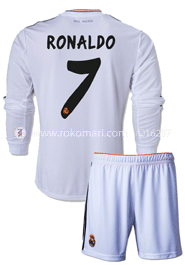 Real Madrid RONALDO 7 Home Club Jersey : Very Exclusive Full Sleeve Jersey With Short Pant image