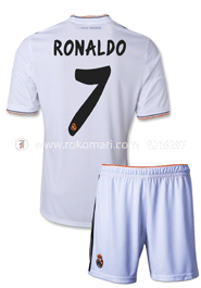 Real Madrid RONALDO 7 Home Club Jersey : Special Half Sleeve Jersey With Short Pant