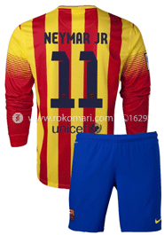 Barcelona NEYMAR JR 11 Away Club Jersey : Very Exclusive Full Sleeve Jersey With Short Pant image