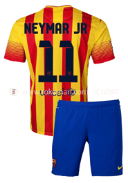 Barcelona NEYMAR JR 11 Away Club Jersey : Very Exclusive Half Sleeve Jersey With Short Pant image