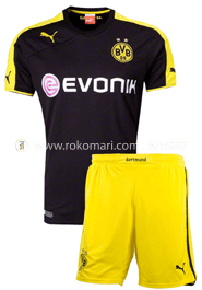 Dortmund Away Club Jersey : Very Exclusive Half Sleeve Jersey With Short Pant image