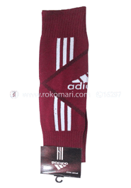 Long Sports Sock (Brown & White) image