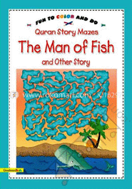 Quran Story Mazes the Man of Fish and Other Story: Fun to Color and Do image