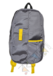 Exclusive Light Gray and Yellow Color Backpack Bag (Code-034) image