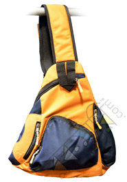 Exclusive Peru And Navy Blue Color Shoulder Backpack Cross Body Bag (Code-148) image