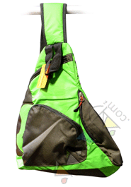 Exclusive Light Green And Gray Color Shoulder Backpack Cross Body Bag (Code-148) image