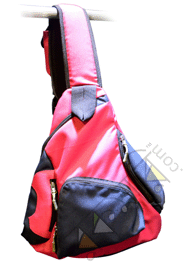 Exclusive Red And Navy Blue Color Shoulder Backpack Cross Body Bag (Code-148) image