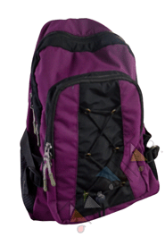 Exclusive Marun And Black Color Luggage Backpack with Front and Side Pockets Bag (Code-144) image