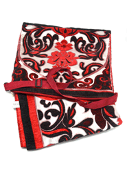 Muslim Prayer Hand Bag Jaynamaz Syria -Red and Cream - Any Design image