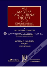 Mlj Madras Law Journal Digest 1990-2008 (Civil And Criminal) With Cross Citations To Other Journals (Set Of 3 Volumes) image