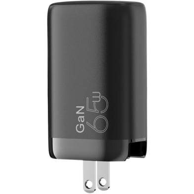 yvylabs Gan Fast Charger Travelling Set 65W A 2C (US EU UK plug) Black(GAN65FST-02) image