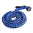 100ft Magic Hose Pipe Nozzle for Garden Wash Car Bike with Spray Gun- Blue image