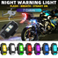 [111Tk Deal] Universal 7 Color Waterproof Strobe LED Light For Motorcycle Car Bike Drone Rechargeable Warning Light - 1 Piece image