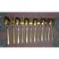 12Pcs Steel Gold Plated Spoon Set image