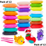 12 Colors Soft Super Light Clay Modeling Air Dry Clay for DIY Handmade Toys for Kids image