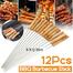 12 Pcs BBQ Stick - Brown and Silver image