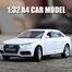 1:32 Audi A4L Diecast Car Alloy Vehicles Car Model Metal Toy Model Pull back Sound Light Special Edition image