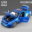 1:32 Ford Mustang Shelby GT500 Model Car Alloy Diecast Toy Vehicle Kid Gift Blue image