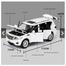 1:32 Nissan Patrol Y62 SUV Diecast Metal Car Model 6 open Alloy Car for Kids Toys and Collators image