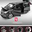 1:32 Toyota Alphard MPV Diecasts Car Simulation Steering Shock Toy Vehicles Metal Car 6 Doors Open Model Car Sound Light Toys For Children Gift image