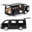 1:32 Toyota Hiace Van Diecasts Alloy Car Luxurious Simulation Toy Vehicles Metal Car 6 Doors Open Model Car Sound Light Toys For Gift image