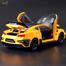 1:32 Transformers 5 Bumblebee Chevrolet Camaro Diecast Car Fast and the Furious Alloy Vehicles Car Model Metal Toy Model Pull back Sound Light Special Edition image