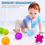 14pcs Puzzle Sensory Soft and Textured Rubber Balls blocks Set For Kids image