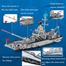1560pcs 6 IN 1 Military Navy Ship Sets Building Blocks Toys Brick Aircrafted Carrier Army Warship WW2 Heavry Tank Helicopters image