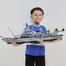 1560pcs 6 IN 1 Military Navy Ship Sets Building Blocks Toys Brick Aircrafted Carrier Army Warship WW2 Heavry Tank Helicopters image