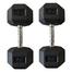 15 KG Hex Dumbbell 1 Pair Total 30 KG - Black image