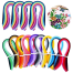 180 Strips Paper Quilling Strips Set, 36 Colors,54cm Length,3/5/7/10mm Width image