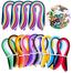 180 Strips Paper Quilling Strips Set, 36 Colors,54cm Length,3/5/7/10mm Width image