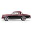 Mercedes Benz 220 SE Coupe 1958 Red and Black 1/43 Diecast Model Car by Vitesse (Shop) image