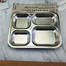 1 Pcs Compartment Stainless Steel Cafeteria Tray image