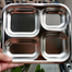 1 Pcs Compartment Stainless Steel Cafeteria Tray image