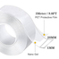 1mm Thick 3cm Wide 3Meter Long/3.8 Tube Core Clear Nano Double Side Adhesive Tape- 1pcs image