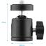 1pc Mini Swivel Ball Head Tripod Head 360 Degree Rotating Mount Base Adapter with Universal 1/4 Inch Screw Mounts for DSLR ILDC Camera DV Tripod Monopod Light Stand image