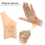 1pcs And 6 Magnets Magnetic Silicone Gloves Gel Thumb Wrist Gloves image