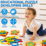 1pcs WOODEN GEOMETRIC SHAPE AND JIGSAW PUZZLE image