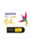 Adata UV128 USB 3.2 Black Yellow 64 GB image